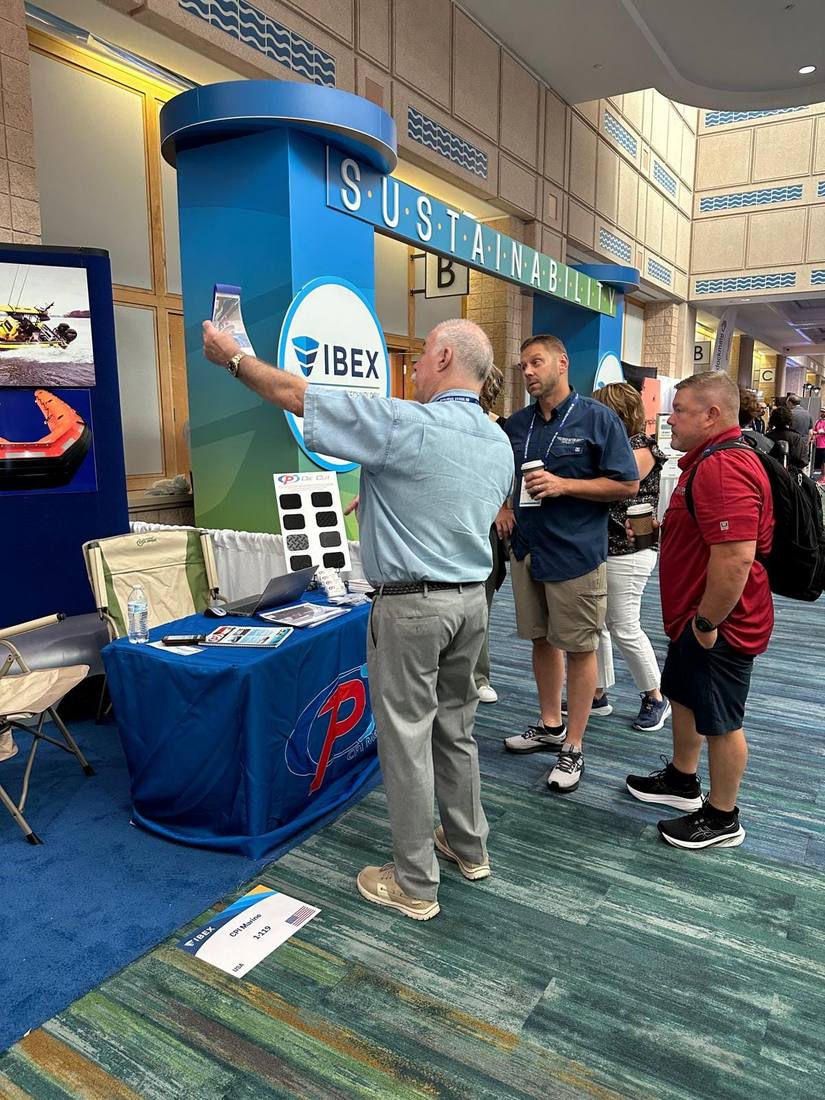 CPI Marine booth at the IBEX 2024 show floor